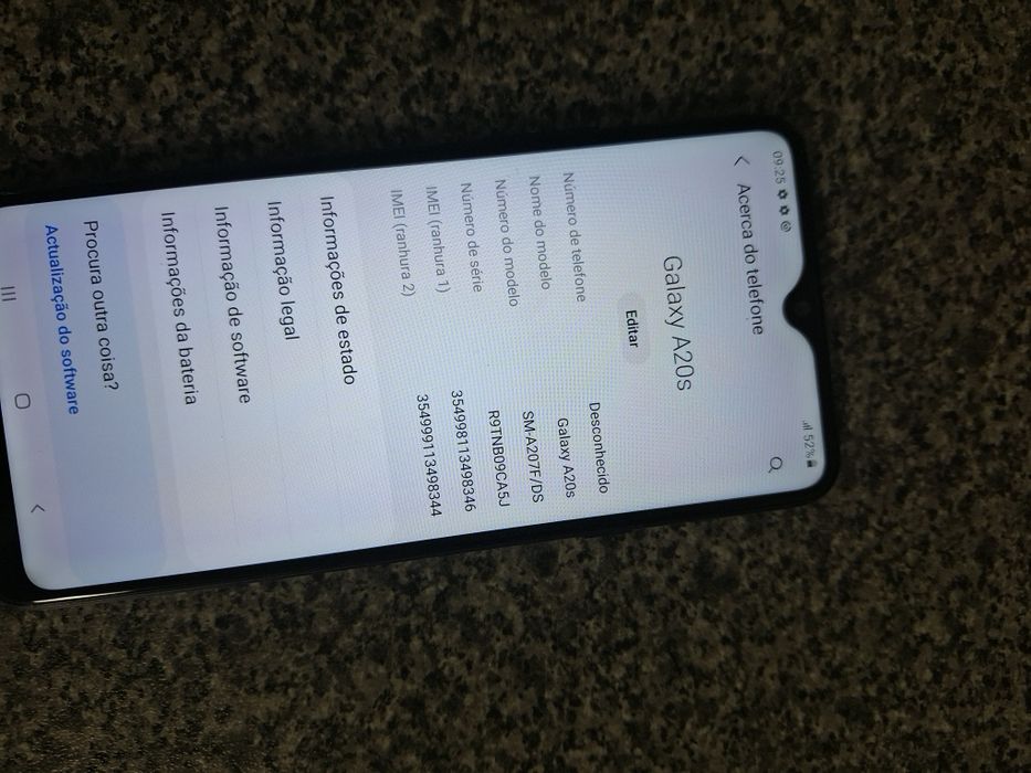 Telemóvel Samsung A20s