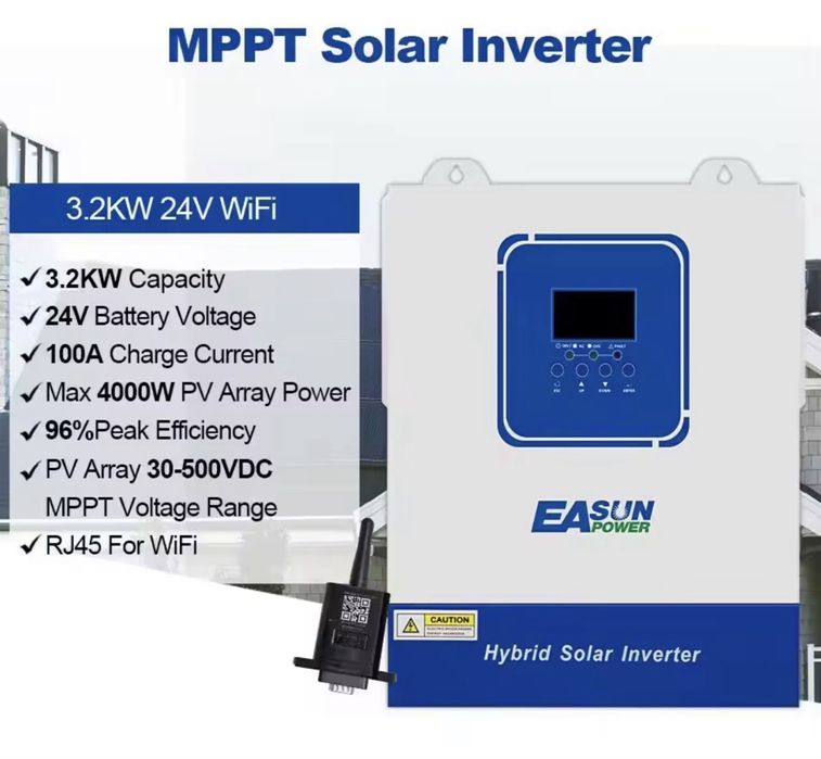 Гібридний інвертор Easun 3.2 24v WiFi