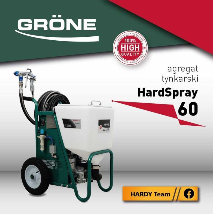 Agregat tynkarski HARDSPRAY 60 Grone do tynku gładzi kleju