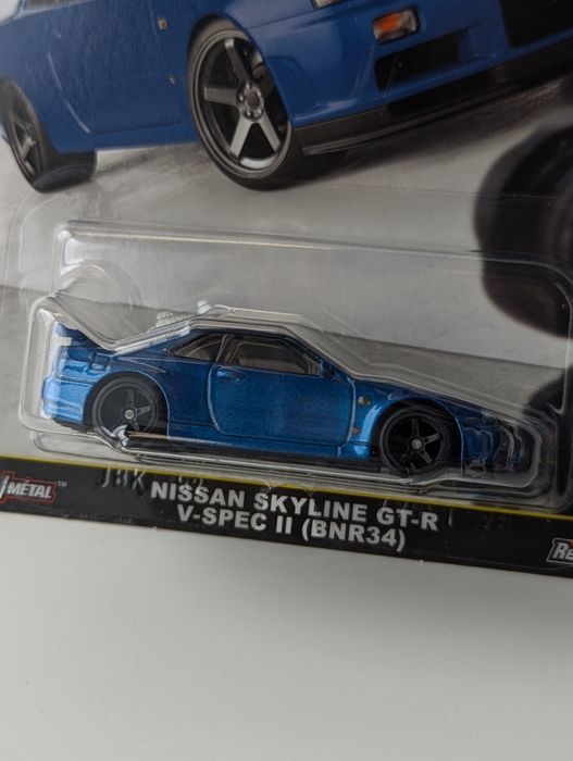 Nissan Skyline GT-R R34 Hot wheels timeless icons хот вілс Ніссан
