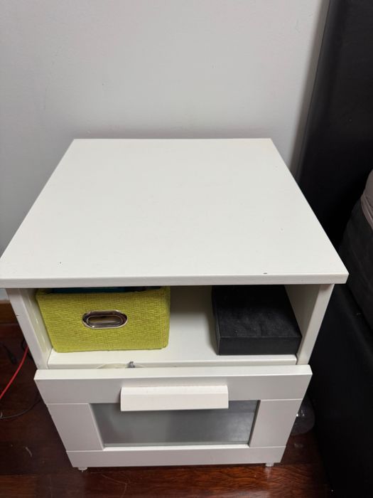 IKEA - Mesa de cabeceira x2, branco, 39x41x53 cm