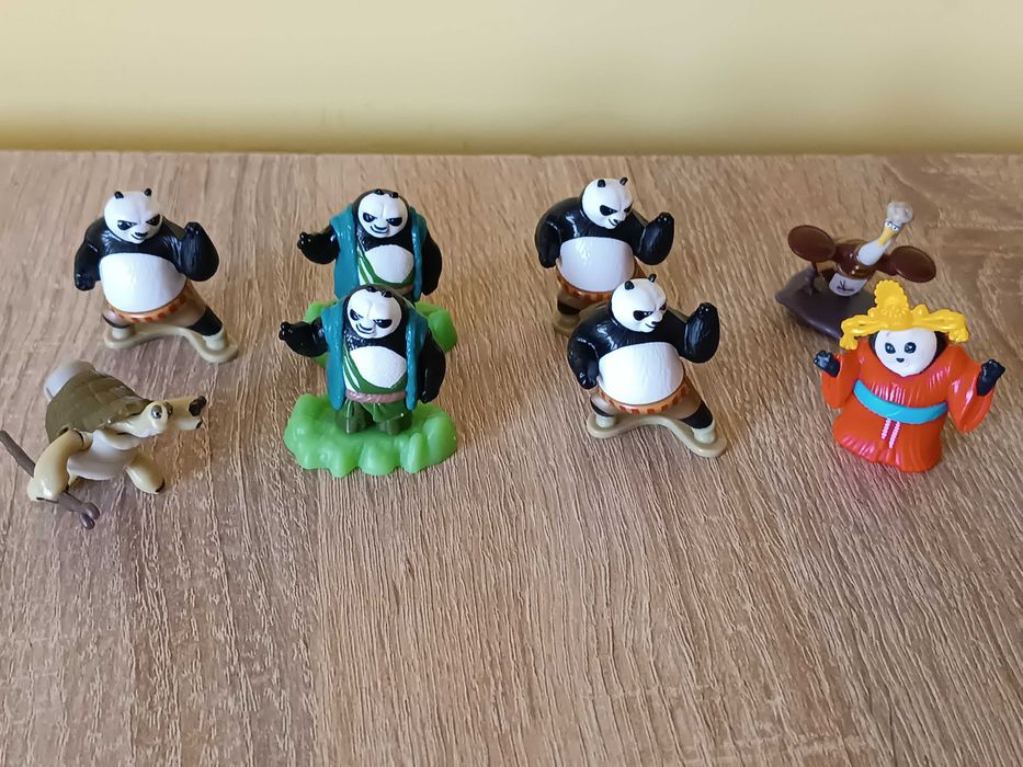 Figurki z Kinder niespodzianki, Sponge Bob, zwierzątka, Kung Fu Panda