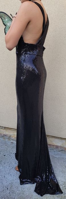 Suknia długa z cekinów, bal, wesele, studniówka Sixth Sense XS S 34 36