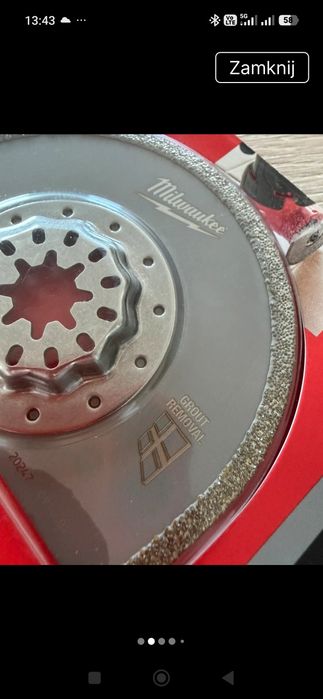 Milwaukee Starlock z nasypem diamentowym.