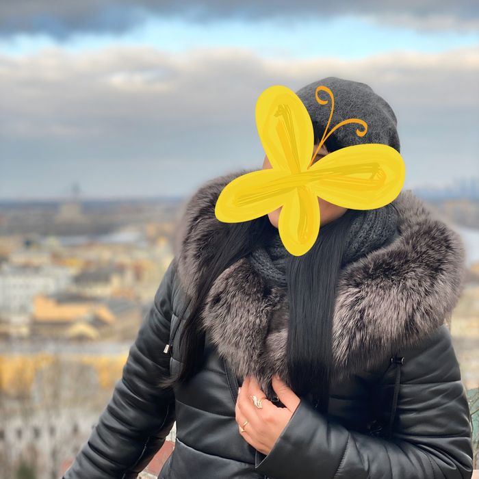 Шкіряна куртка з хутром