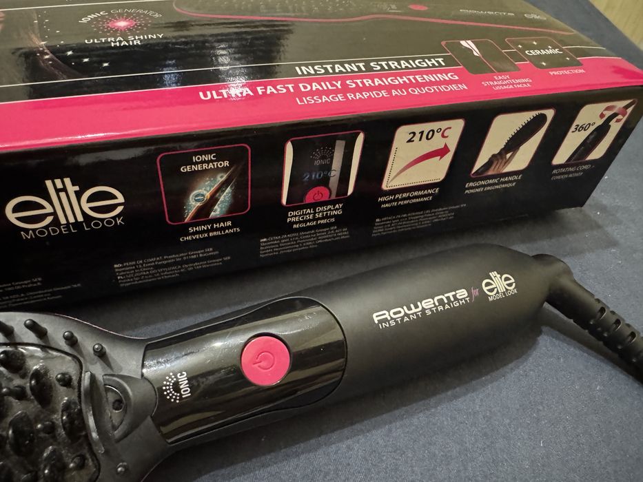 Продається електричний гребінець-випрямляч Rowenta for Elite Model Look Instant Straight