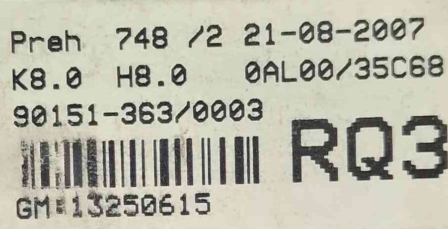 Comando Chauffage / Sofagem 13250615 - OPEL ASTRA H