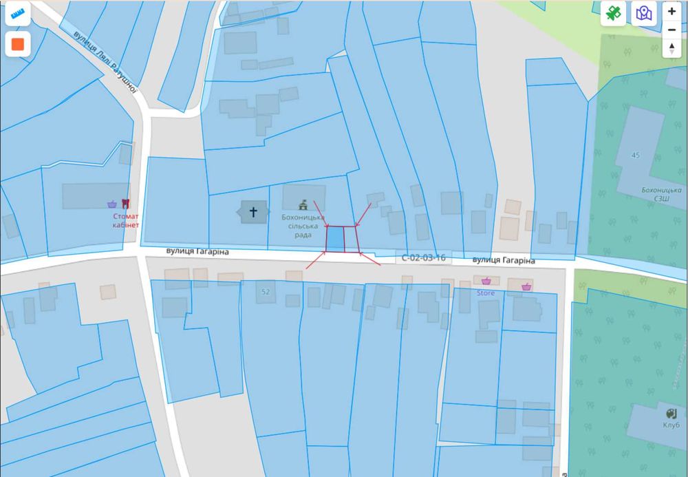 Продається земельна ділянка комерційного призначення в Бохониках
