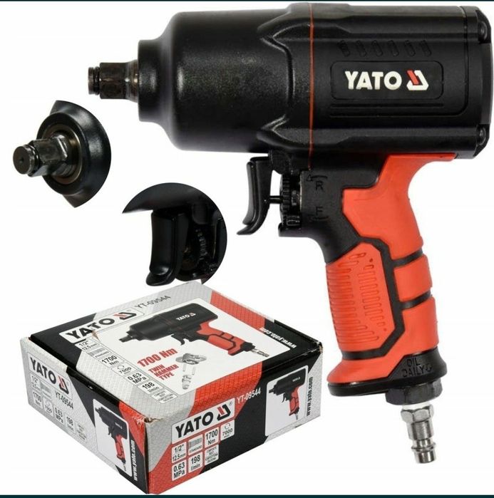 Пневмогайковерт ударный YATO 1/2 1700 HM ключ пневматичний гайковерт