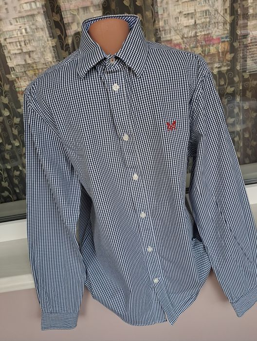 Набор/синие джинсыи рубашка в клетку синяя флисовая кофта на молниидля