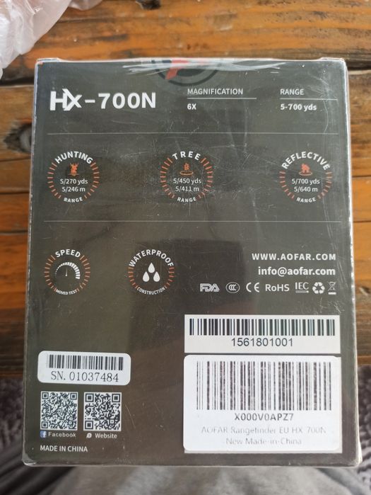 Aofar HX-700N Golf Range Finder Polowanie