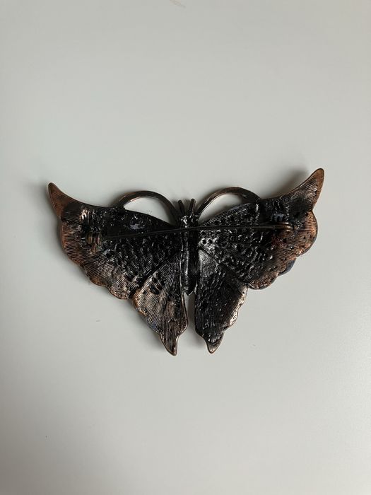 Broszka brązowa motyl