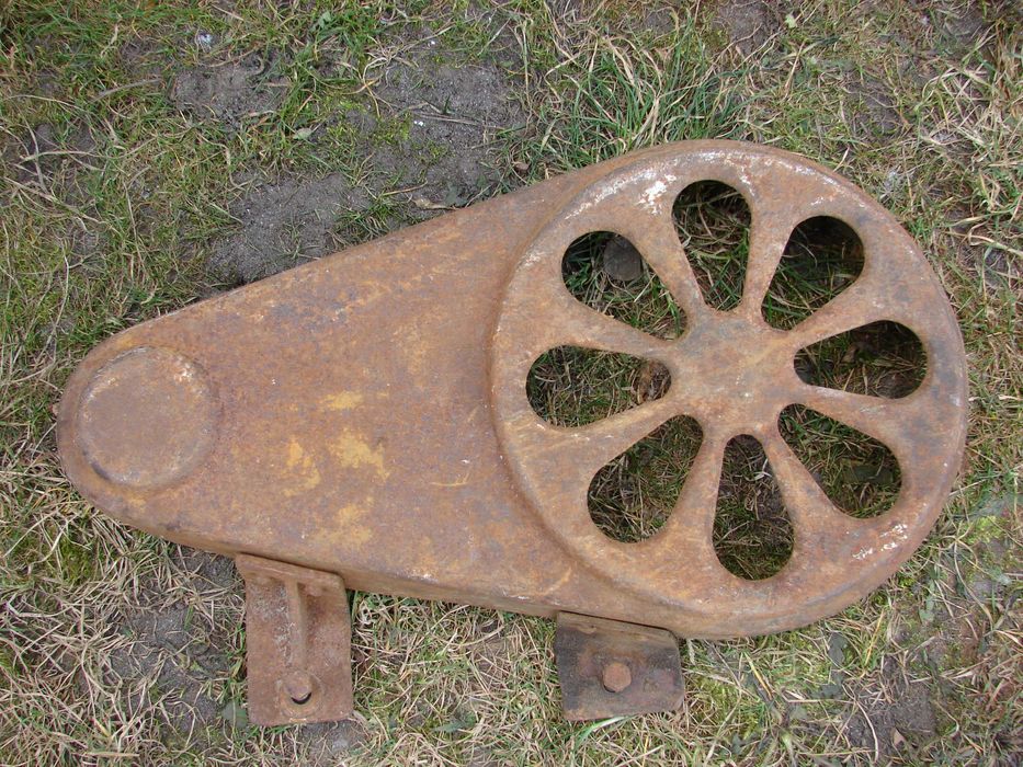 sprężarka kompresor stara osłona kół pasowych