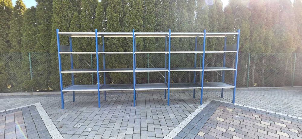Regały półkowe z demontażu używane 60gł x100x200 wys ocynkowane pólki