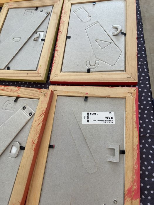 Molduras pintadas a mao IKEA 10x15