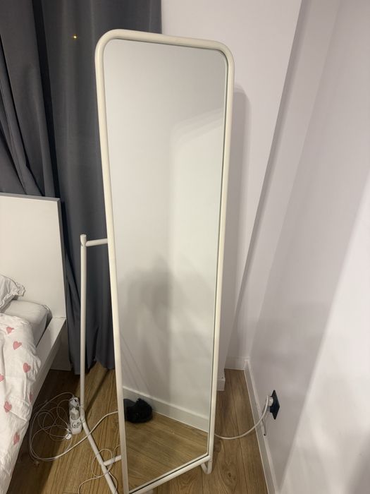 KNAPPER Lustro stojące, biały, 48×160 cm