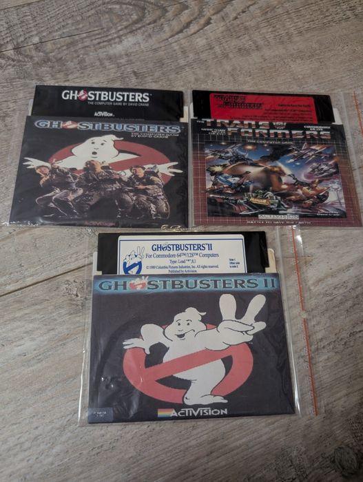 3 gry c64 ghostbusters 1,2 Transformers dla Grzegorza