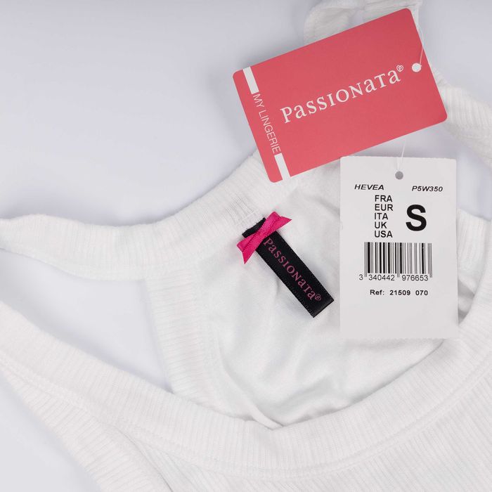 Body Passionata by Chantelle, białe, wiskoza roz. S