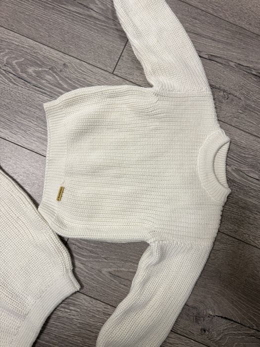 Вʼязаний костюм молочний