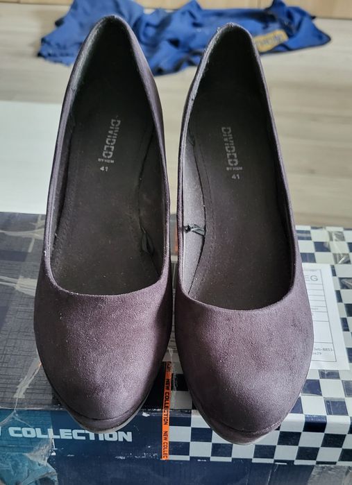 Czarne Koturny H&M 41