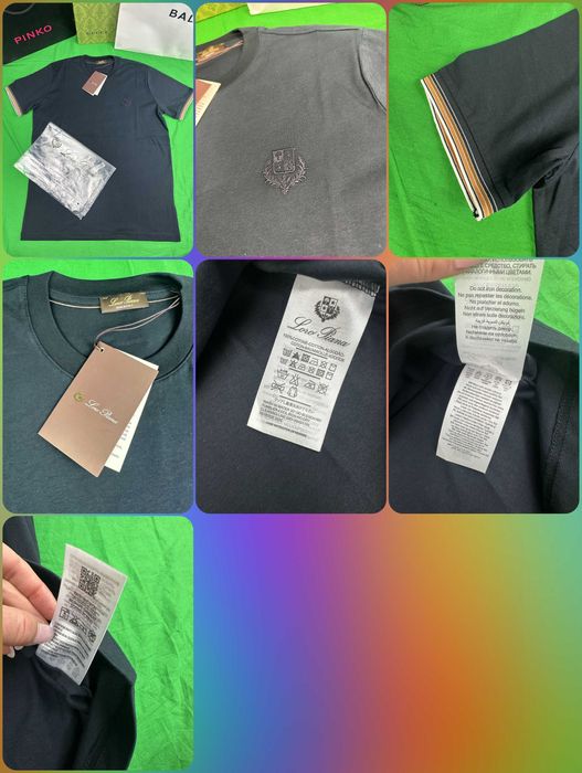 Koszulki shirt Loro Piana męskie koszulka ralph męska ultra premium