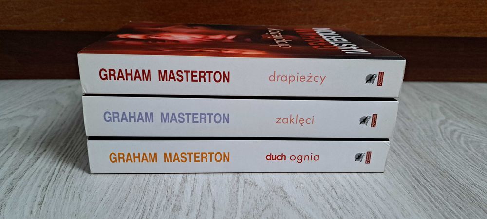 3x Graham Masterton Zaklęci + Drapieżcy + Duch ognia
