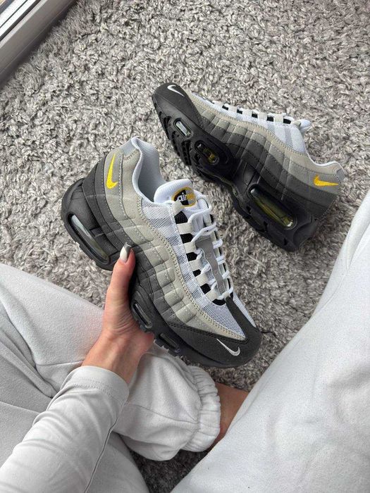 !SALE! Nike Air Max 95 OG Grey/White/Yellow 40 41 42 43 44 45 найк