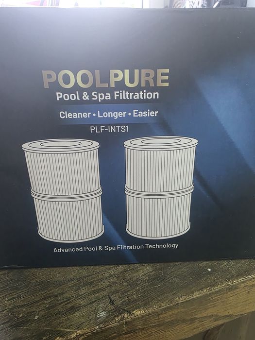 Wymienny wkład filtracyjny do basenu i spa Poolpure PLF-INTS1 (typ S1) 4 sztuki , który jest zamiennikiem dla filtrów Intex PureSpa.
