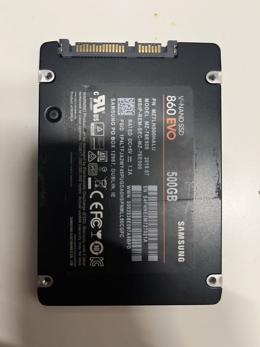 SSD Samsung 860 EVO 500GB