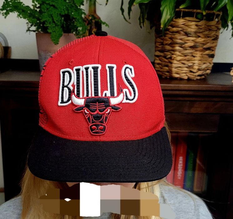 Chicago Bulls Mitchell & Ness 100% wełna czapka z daszkiem unisex