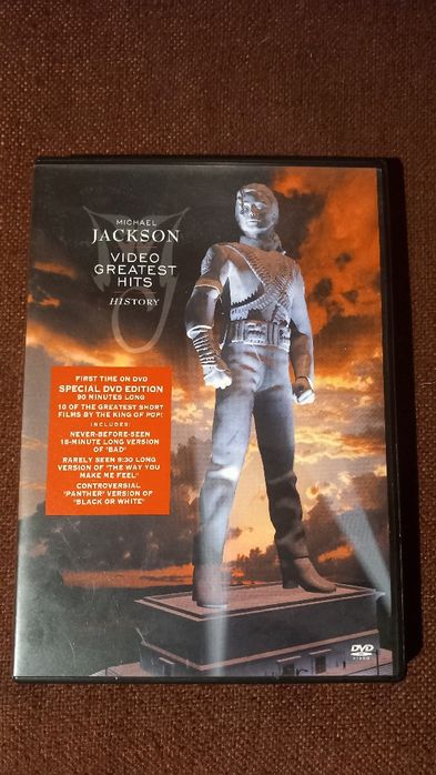 Michael jackson video greatest hits history dvd.
