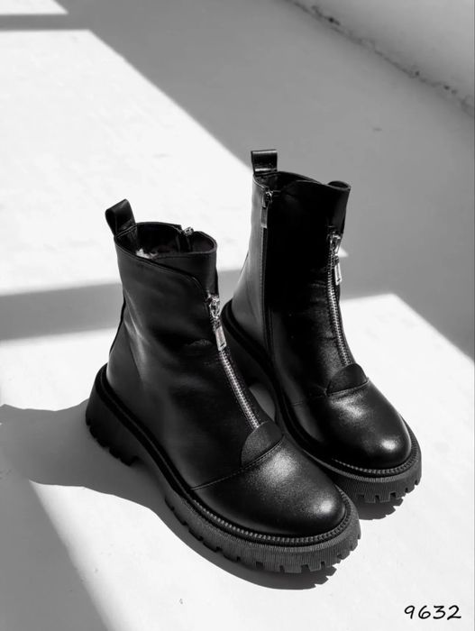 Боітінки жіночі демі з натуральноі шкіри