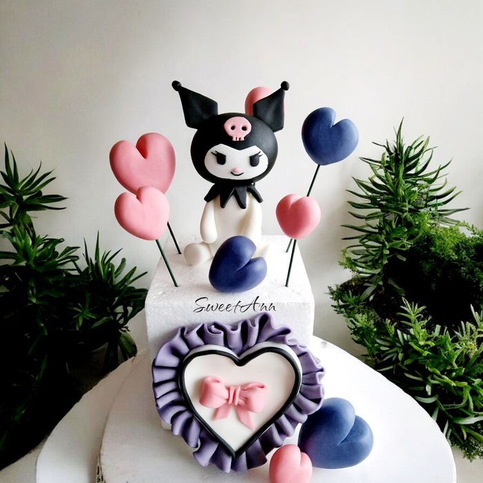 Kuromi dekoracja na tort