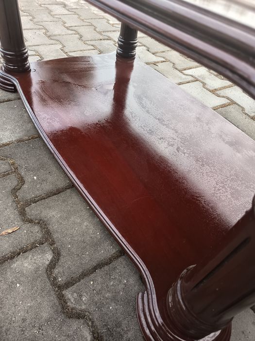 Mesa De Centro De Madeira e Pedra