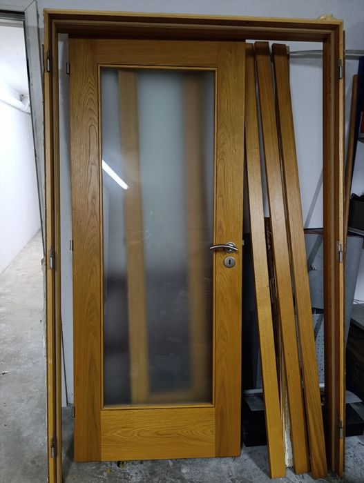 Porta em faia dupla imaculada