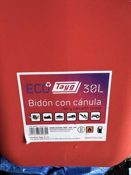 Bidao 30lt para combustivel