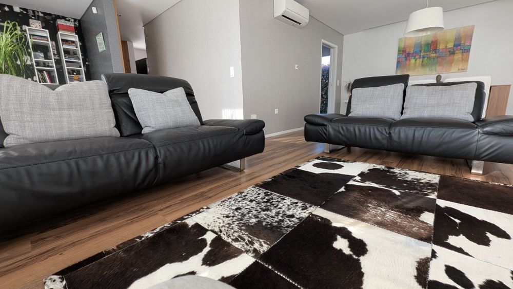 Sofá em pele italiana