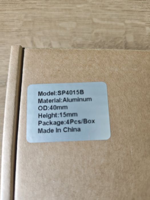 Aluminiowe podkładki nóżki audio 40x15