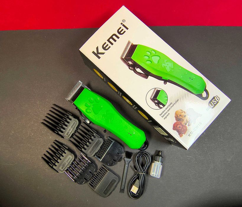 Нова машинка для стрижки тварин Kemei KM-CW10 тиха для собак котів