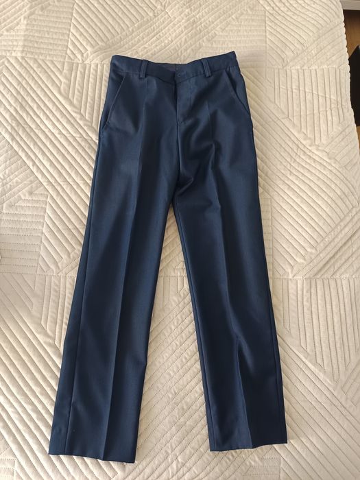 Spodnie eleganckie komunia granatowe