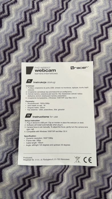 Kamera internetowa Tracer FHD WEB007