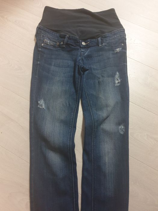 Spodnie ciążowe H&M r. 36 High rib Skinny