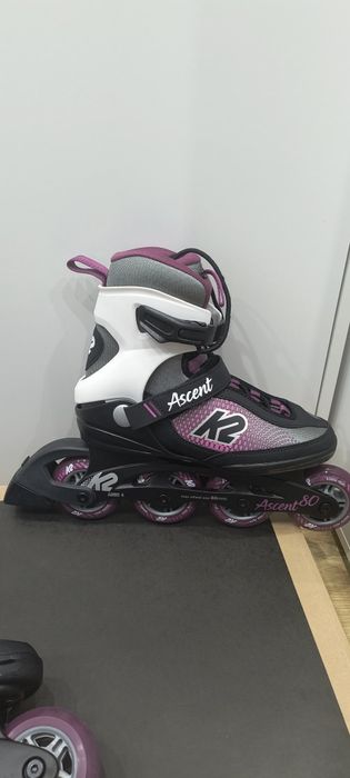 Rolki K2 Ascent 80 W – jak nowe, raz użyte  R. 37