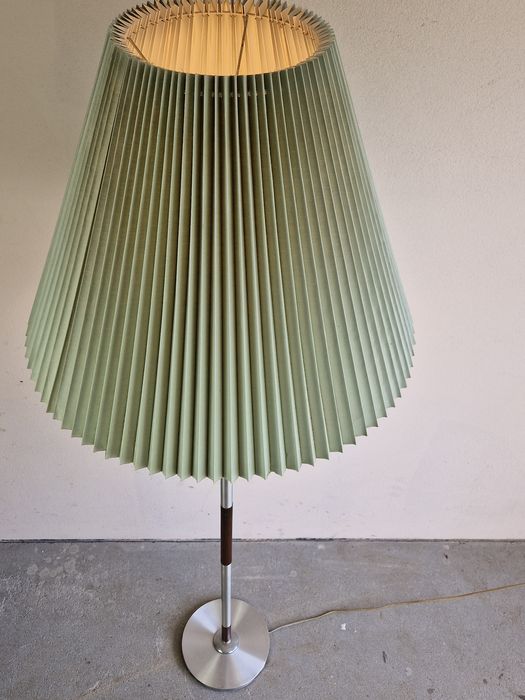 Lampa Dunska Podlogowa Vintage Lata 60 70 Retro Design Teak Aluminium