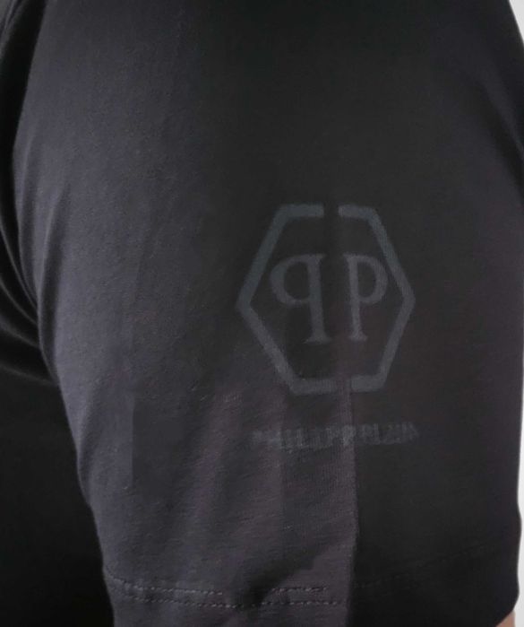 Koszulka męska Philipp Plein Zdobienia czarna