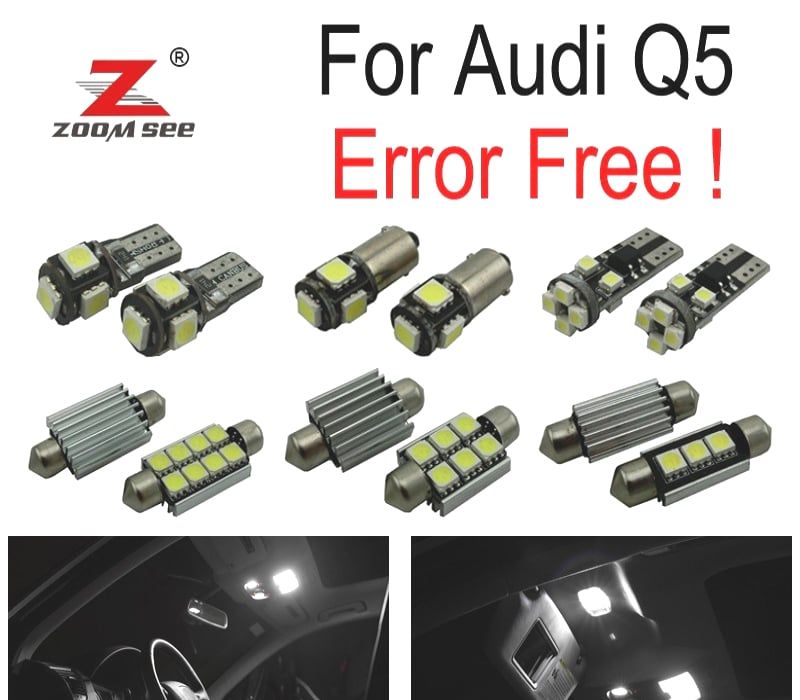 KIT COMPLETO DE 30 LÂMPADAS LED INTERIOR AUDI Q5 2009- 2017