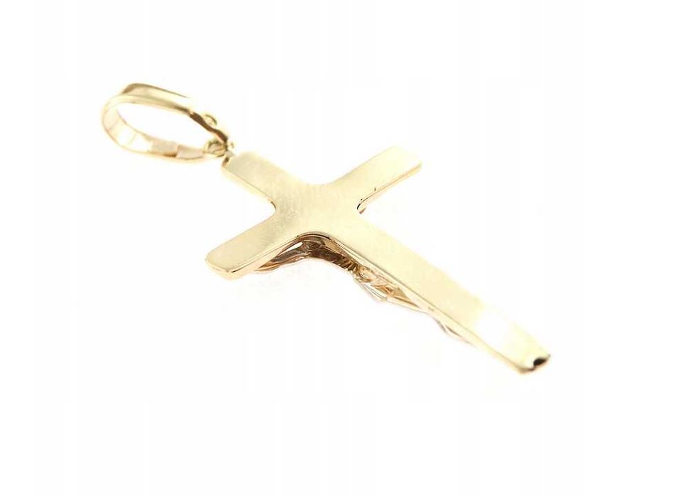 Uroczy złoty KRZYŻYK KRZYŻ ZŁOTO p.585