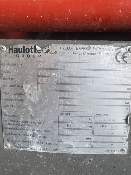 Plataforma articulada elevatoria diesel HA20PX (20mt)