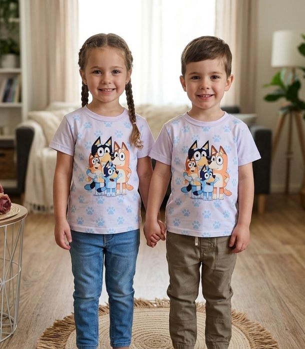 Biała bluzeczka unisex z Blue