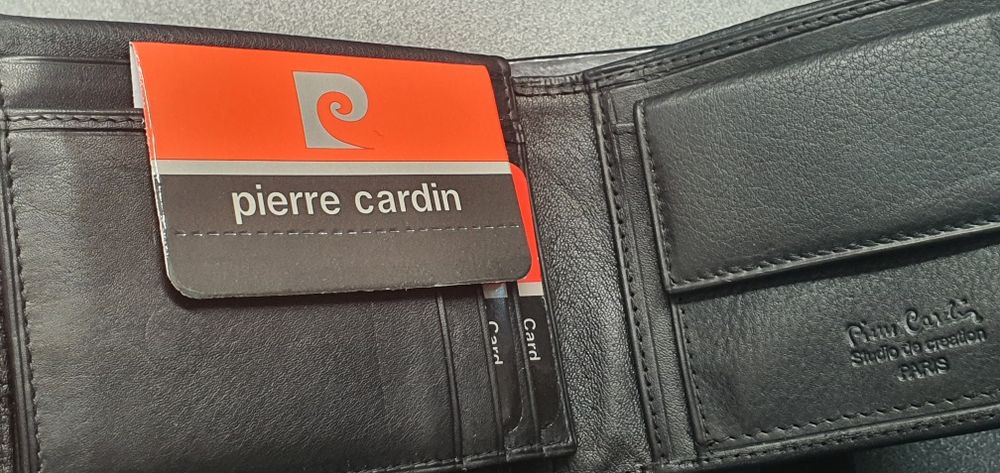 Piękny niepowtarzalny skórzany portfel Pierre Cardin